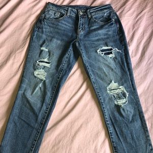 Maurices distressed mom jeans